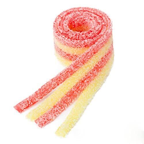 Bayside Sour Candy Belts - Strawberry Banana Flavor, 10LB Bulk Sour Belts for Parties, Movie Nights & Snacking - All Natural, Tangy & Delicious