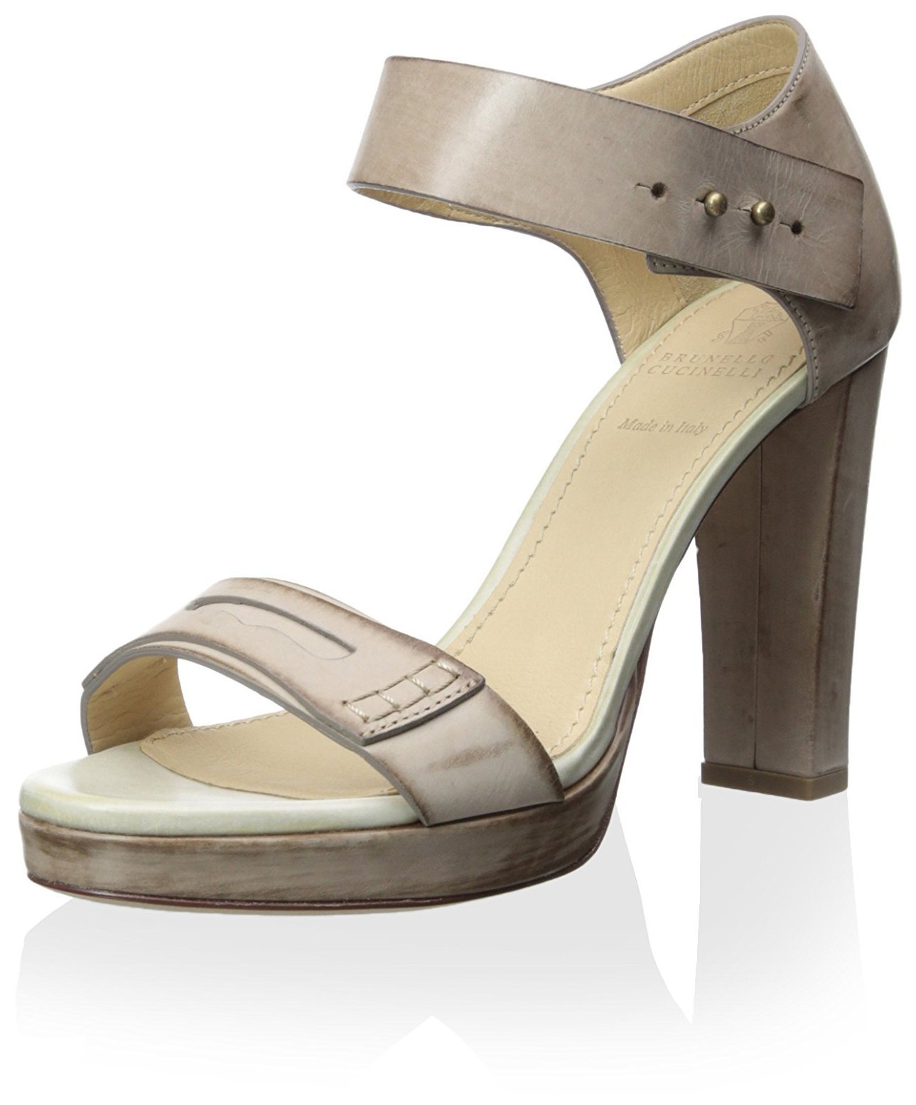 Brunello Cucinelli Women's Dress Sandals - Luxury Leather Strappy Heels for Weddings, Parties & Summer Outfits