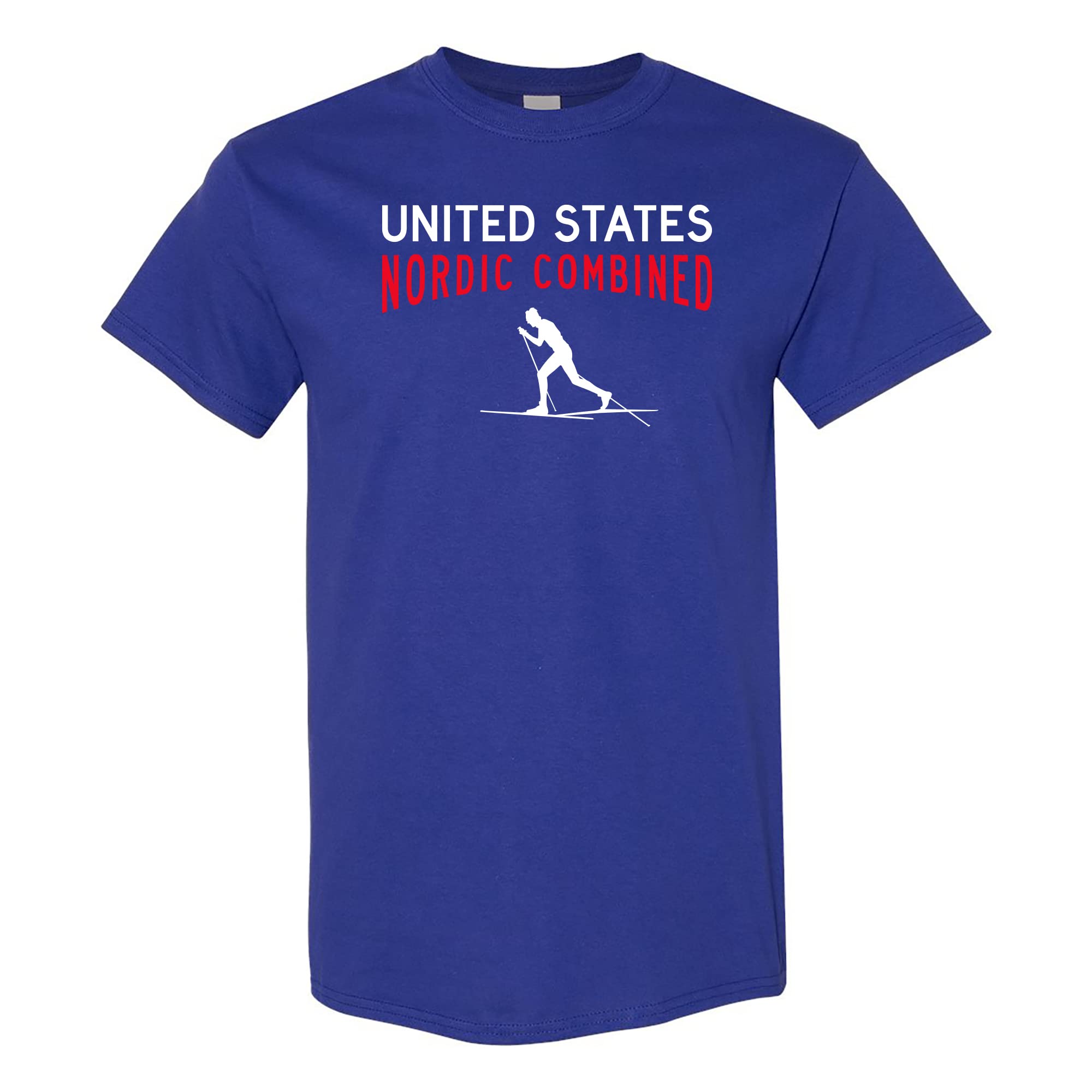Nordic Combined Winter Sports Games T-Shirt - Comfortable & Stylish for Skiing, Snowboarding & Outdoor Activities