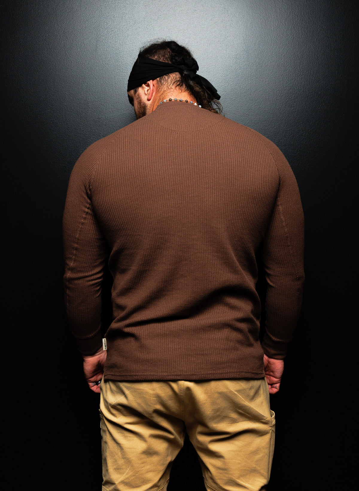 Men's Heavyweight Thermal Long Sleeve Shirt in Cocoa - Warm Winter Base Layer for Outdoor Activities & Cold Weather Workwear