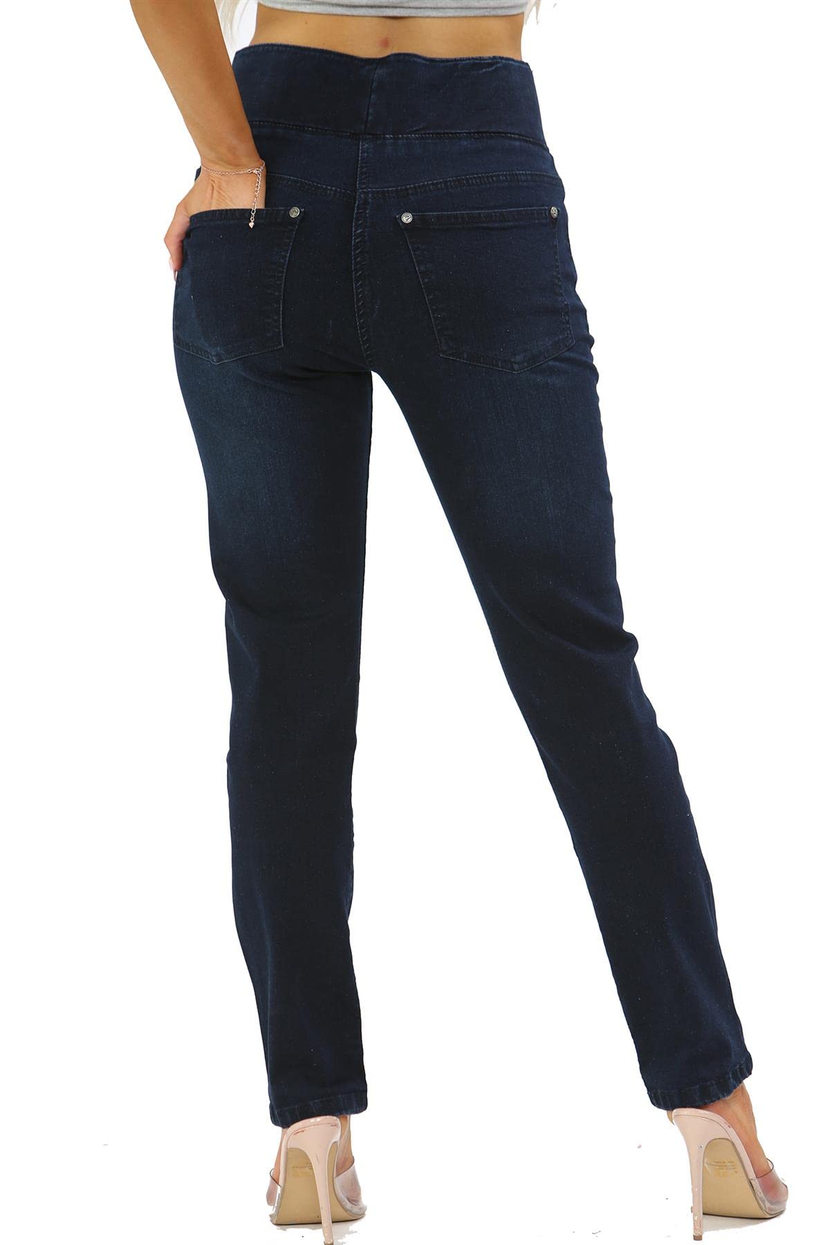 MYT Women's High Waist Stretch Jeans - Tummy Control Denim Jeggings for Everyday Comfort