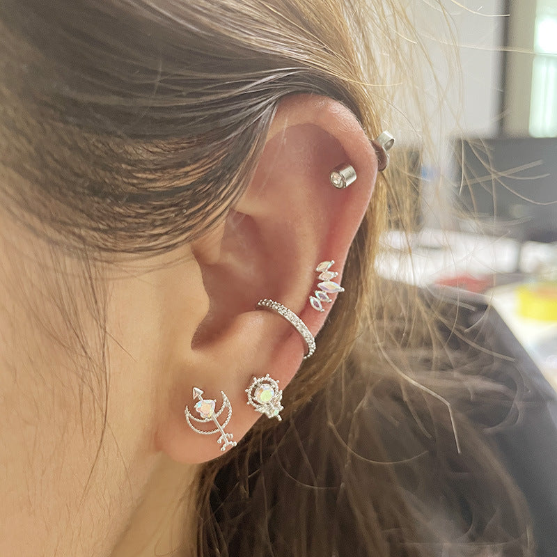 20G Anime Stud Earrings - Cute Unicorn Cartoon Piercing Jewelry for Women & Girls | Perfect for Cosplay, Gifts & Daily Wear | HSPJ308