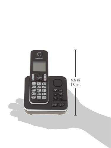 Panasonic KX-TGD392CB DECT 6.0 Expandable Cordless Phone System with Answering Machine, Call Blocking & 2 Handsets - Black - Ideal for Home Office, Business & Elderly Users