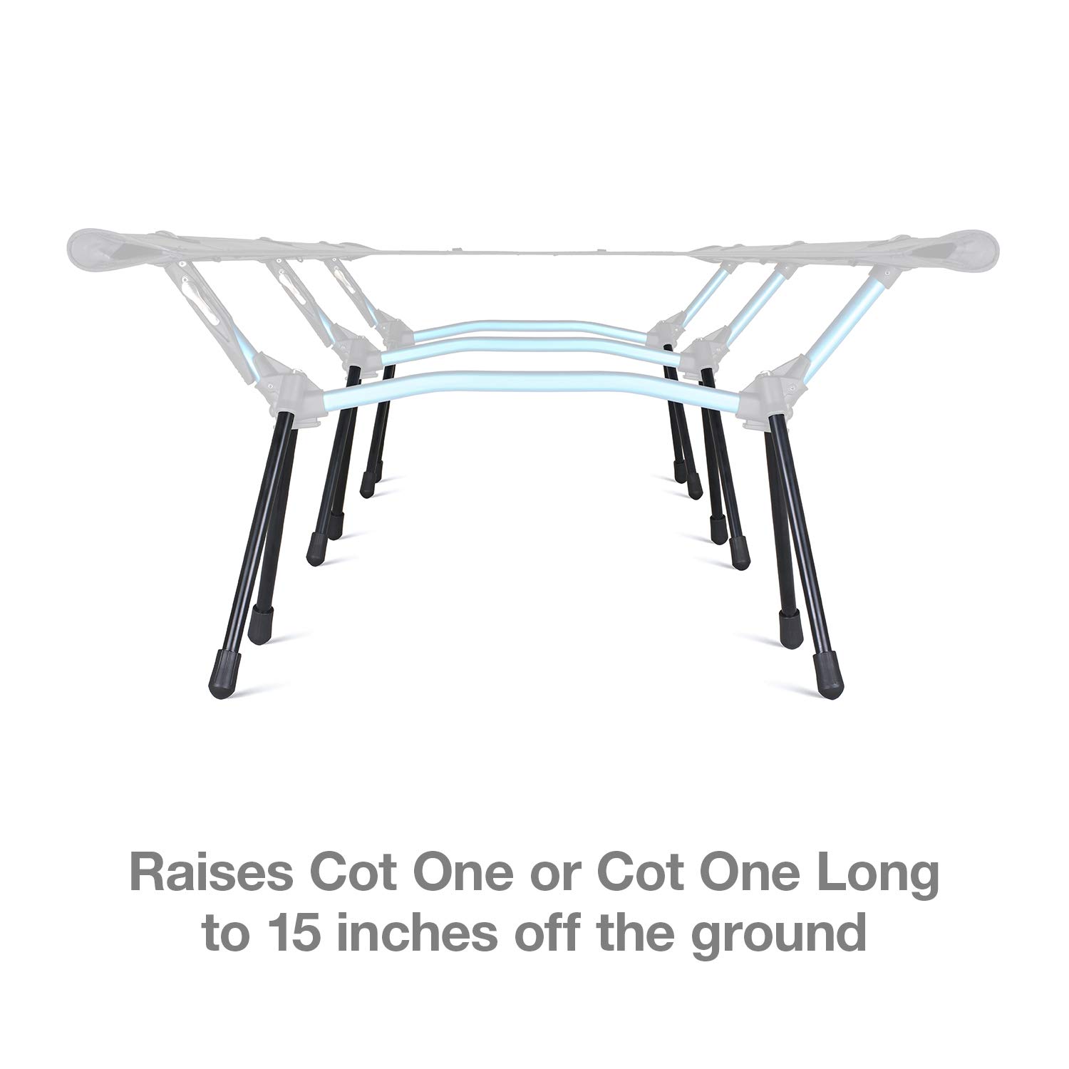 Helinox Cot One Camping Cot Leg Extenders - Adjustable Height Support for Outdoor Sleeping - Perfect for Camping, Backpacking & Overlanding Adventures