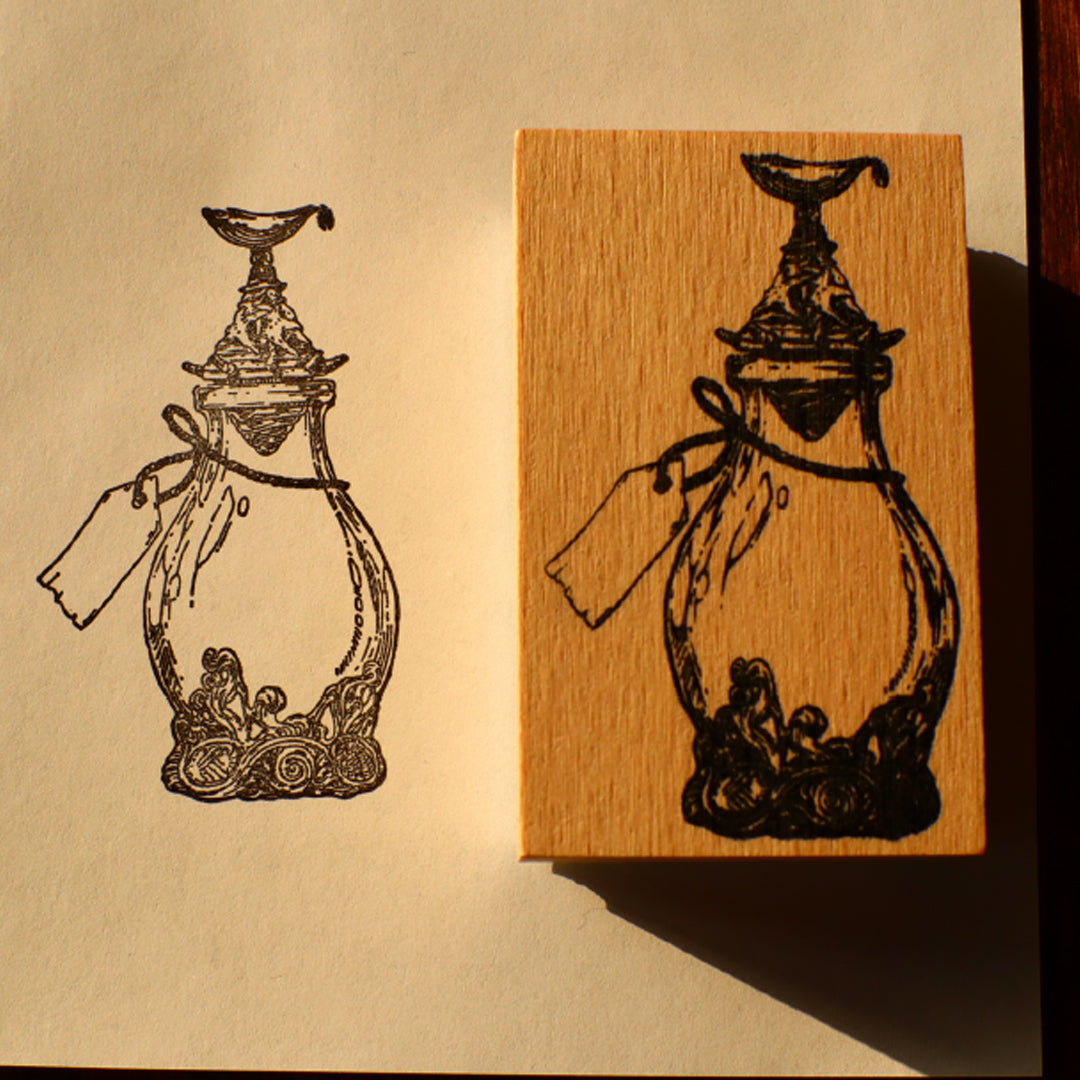 Dominant Industry Wood Stamp - Atlantis Log Stamp for Scrapbooking, Card Making & DIY Crafts - Handmade Wooden Rubber Stamp for Paper, Fabric & Clay