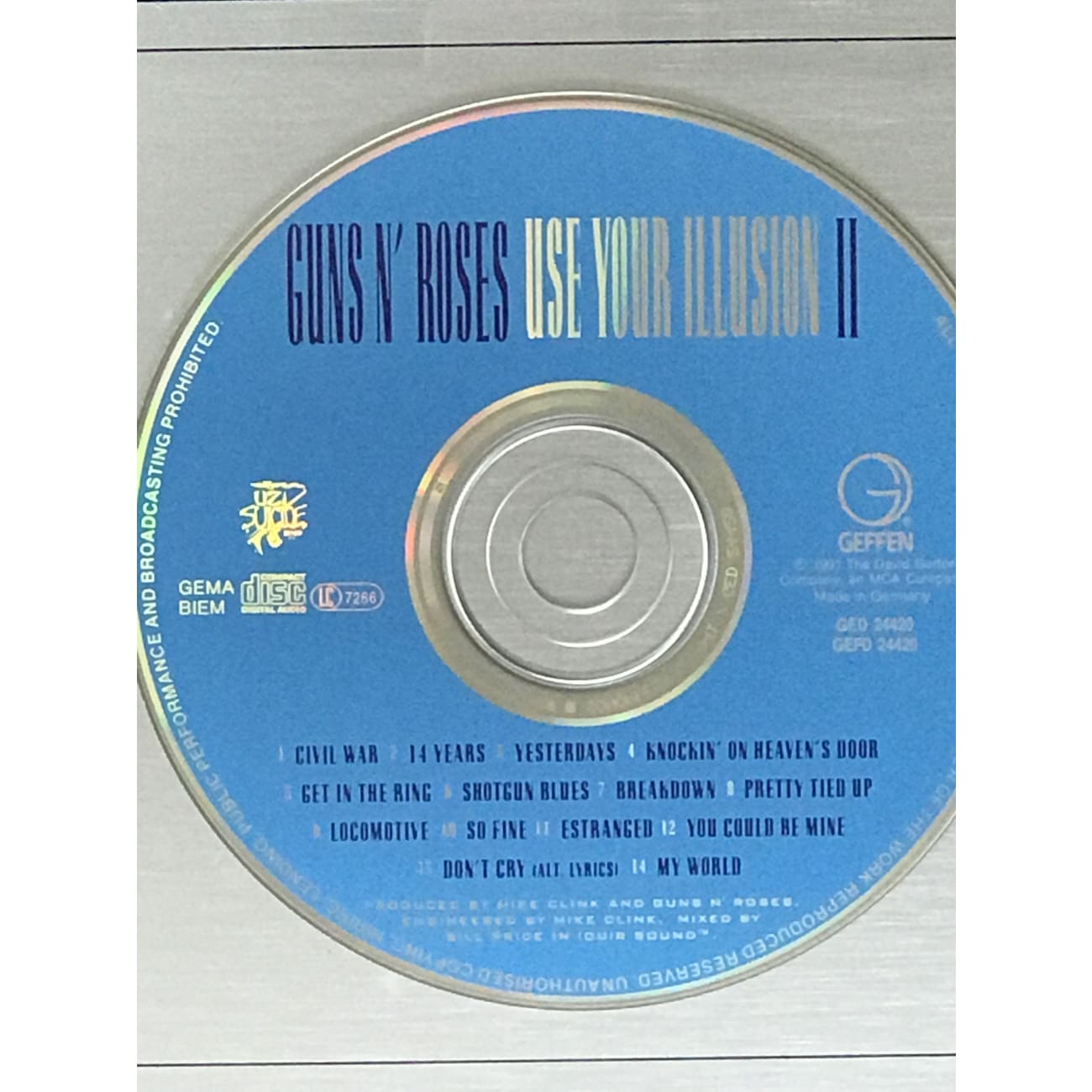Guns N' Roses Use Your Illusion Album - Geffen UK Label Award Winning Vinyl Record for Rock Music Collectors & Home Decor
