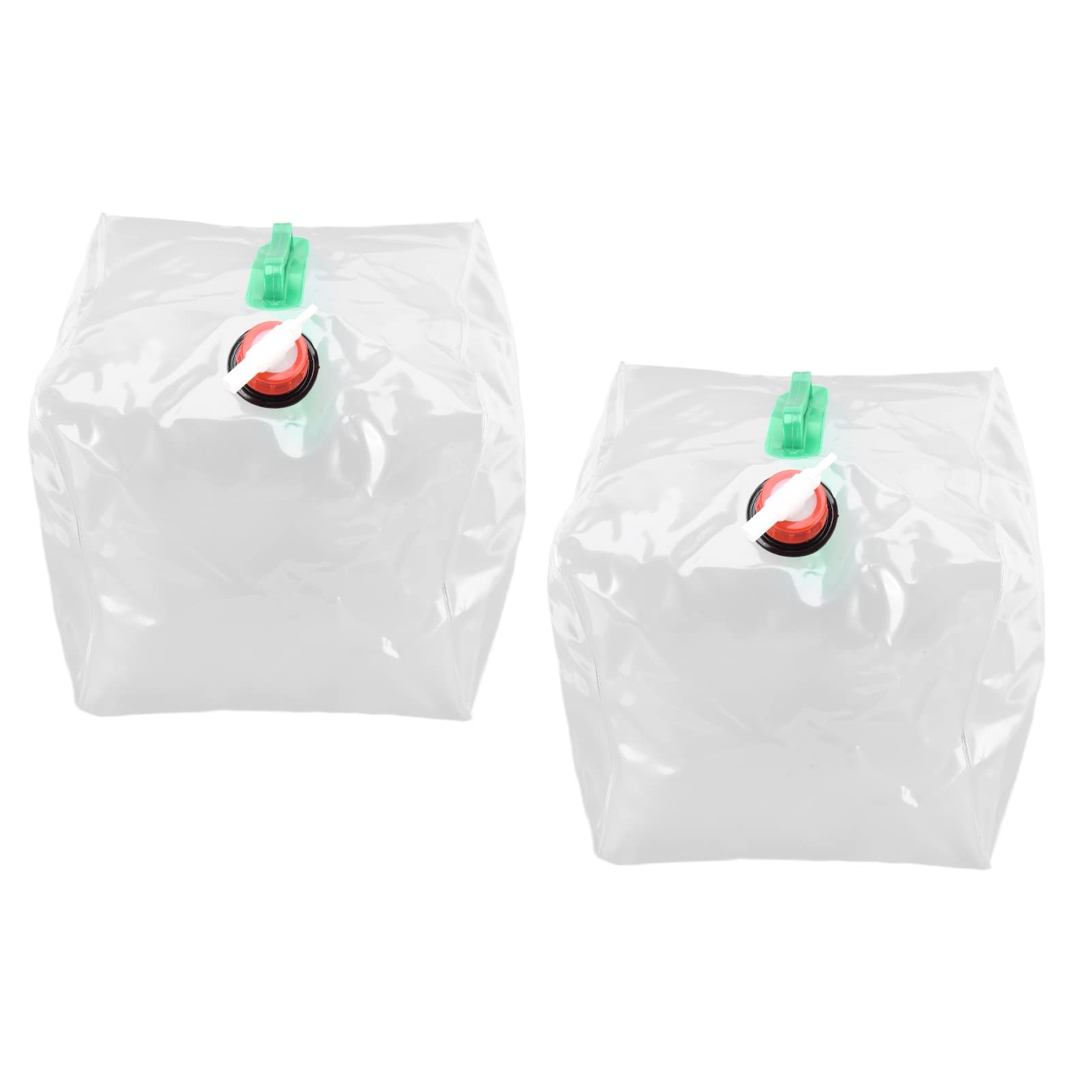 Eco-Friendly Foldable Transparent Water Container - Reusable Water Storage for Hiking, Fishing, Camping, Outdoor Adventures, and Emergency Preparedness