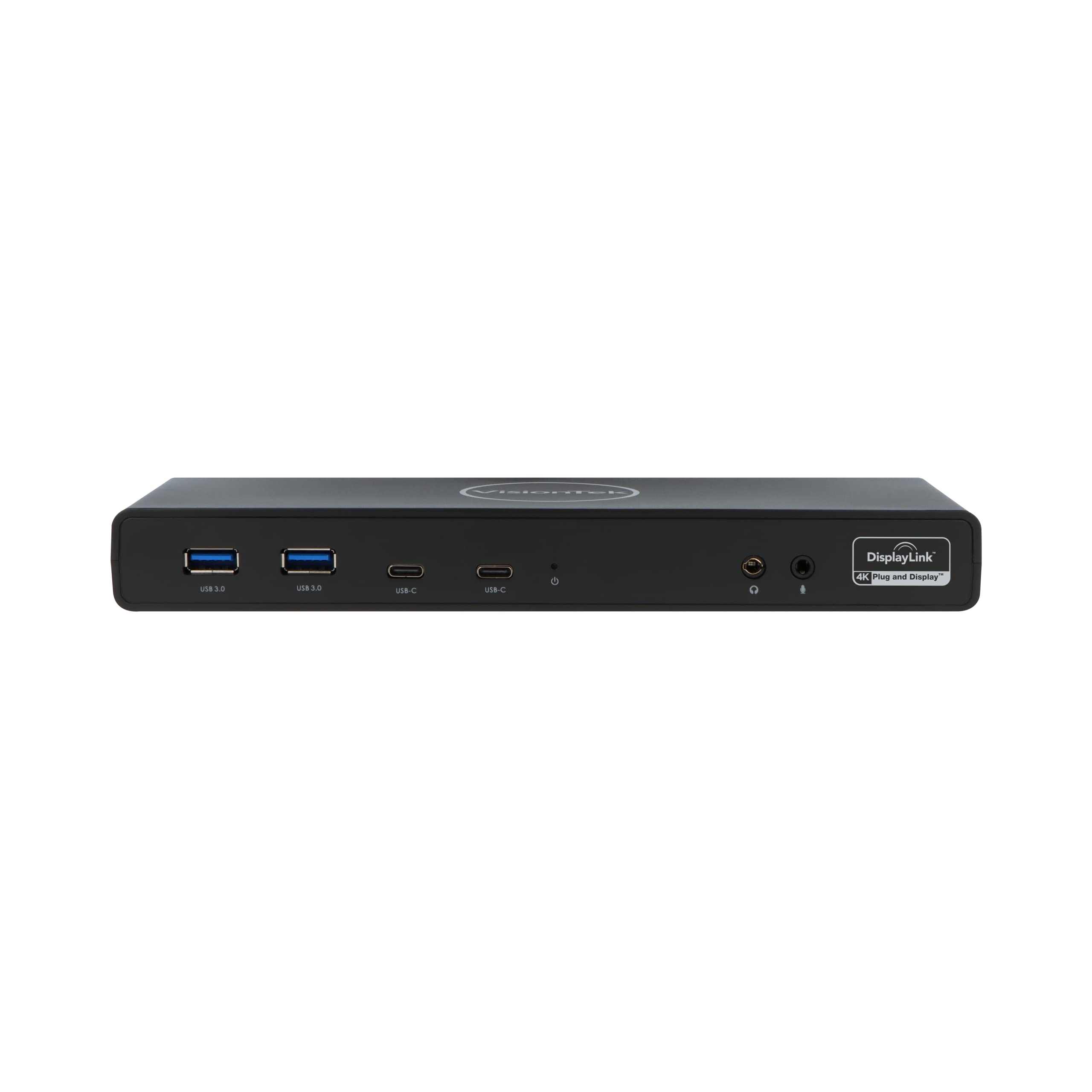 VisionTek VT4510 Universal USB Dual Monitor Docking Station with 2x HDMI & 2x DisplayPort - 100W Power Delivery, 4x USB-A & 2x USB-C Ports, Audio Jack & Ethernet - Compatible with Windows, MacOS & ChromeOS - Perfect for Home Office, Remote Work & Multi-Screen Productivity