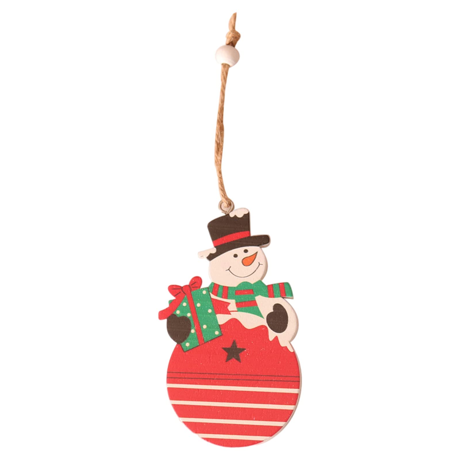 Personalized Wooden Christmas Tree Ornament - Custom Family Name Bauble for Holiday Decor 2021 | Perfect for Xmas Tree, Gift Exchange & Festive Home Decoration