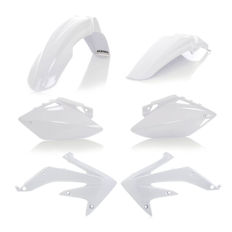 Acerbis White Plastic Kit for 2005-2006 Honda CRF450R Motorcycle - Durable Replacement Body Parts for Off-Road Racing & Trail Riding