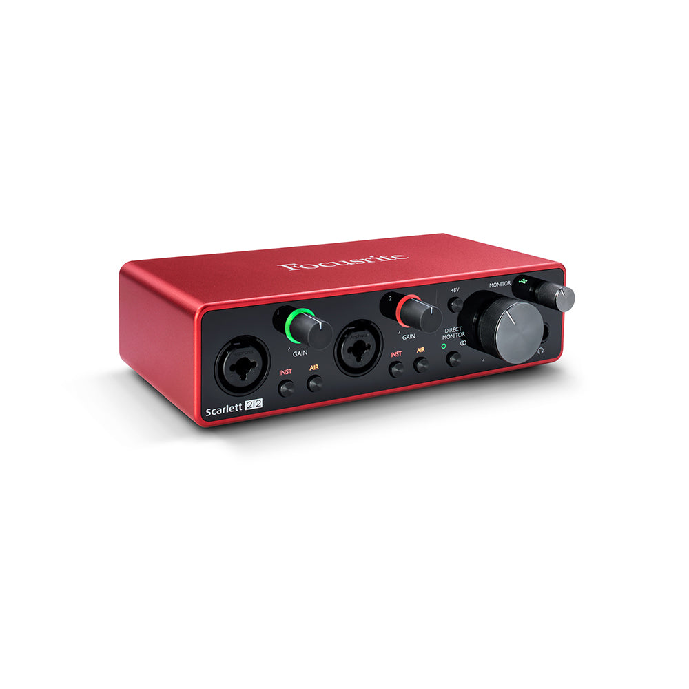 Focusrite Scarlett 2i2 3rd Gen USB Audio Interface - 2 Input 2 Output Studio Recording for Musicians & Podcasters - Perfect for Home Studio & Live Streaming