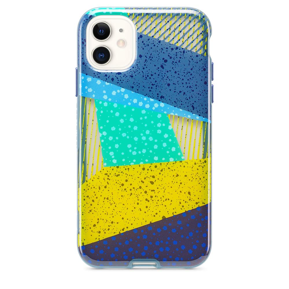 Tech21 Playful Medley Shock-Absorbing Phone Case for Apple iPhone 11 - Slim Protective Cover with Drop Protection in Grey | Perfect for Everyday Use, Travel & Outdoor Activities