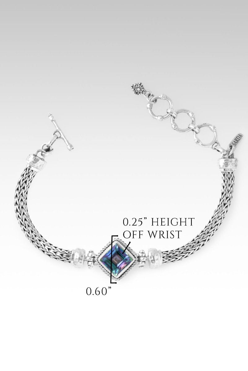 Unbreakable Trust Bracelet™ - Sparkling Rave™ Mystic Quartz Jewelry for Women | Durable Stainless Steel Friendship Bracelet | Perfect Gift for Anniversary, Wedding & Everyday Wear