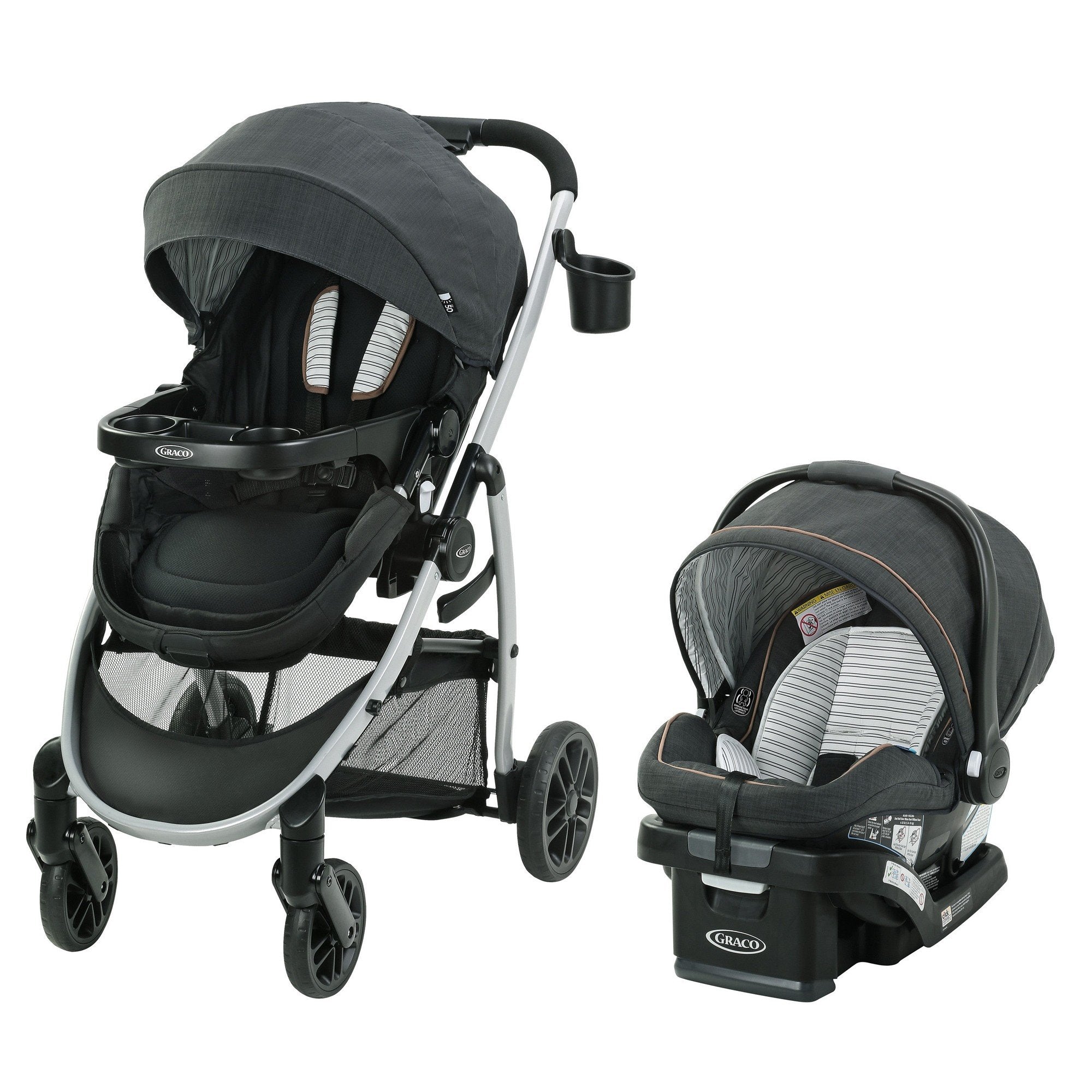 Graco Modes Pramette Travel System - Lightweight Stroller & Infant Car Seat Combo for Newborns to Toddlers | Perfect for Daily Walks, Shopping & Family Outings