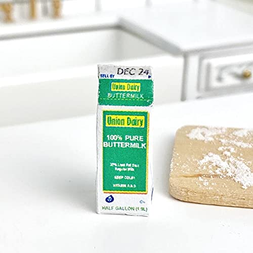Miniature Buttermilk Carton for Dollhouse - DIY Craft & Decor