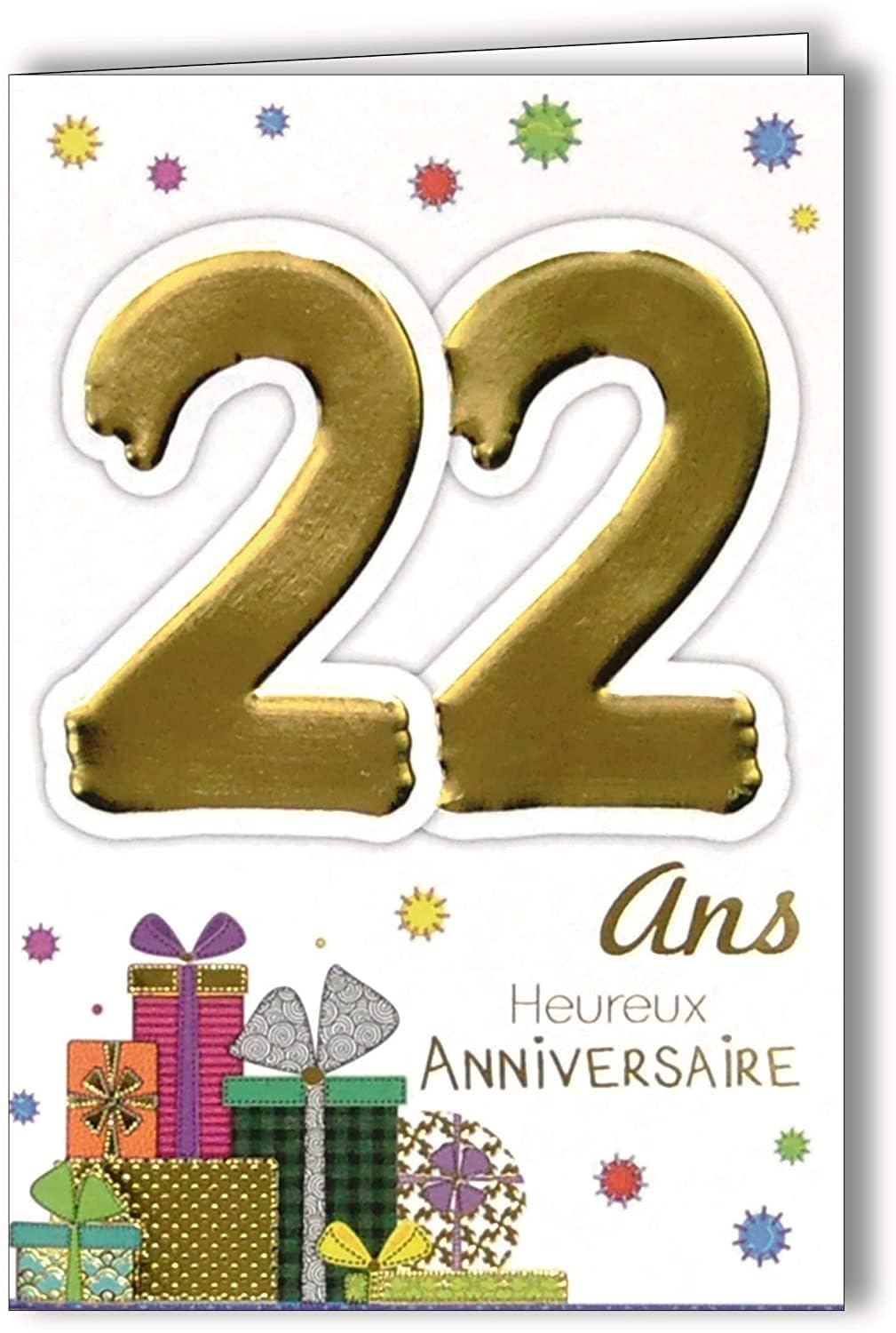 MV 69-2024 Age Card - 22 Years Old Birthday Gift for Young Men | Perfect for Birthday Parties, Gag Gifts & Milestone Celebrations