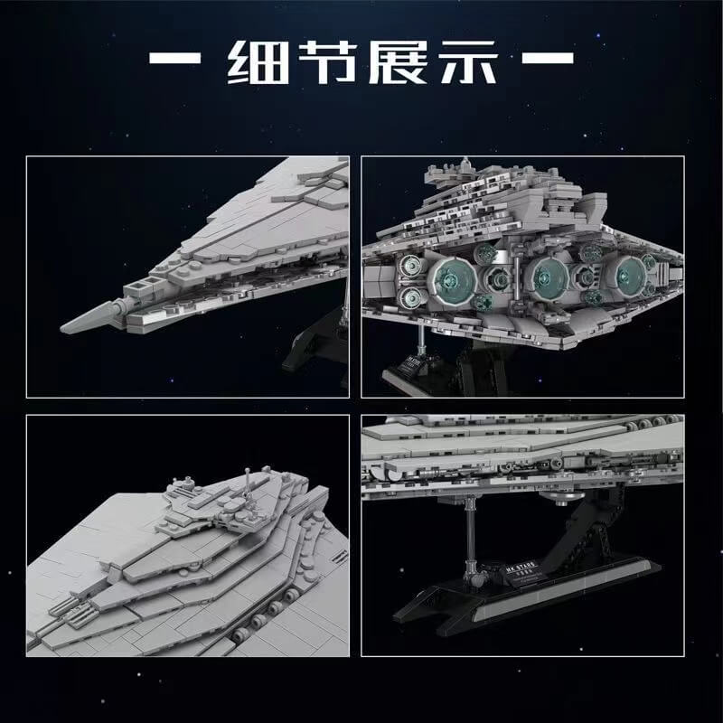 Mould King 21072 Renaissance Class Star Destroyer Building Blocks Set - Ultimate Star Wars Collection for Adults & Kids - Perfect for Display, Gifts & Space Themed Decor
