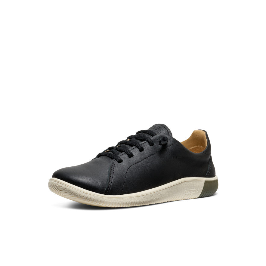 Women's KNX Leather Sneakers - Black/Star White | Comfortable & Stylish Casual Shoes for Walking, Running & Everyday Wear