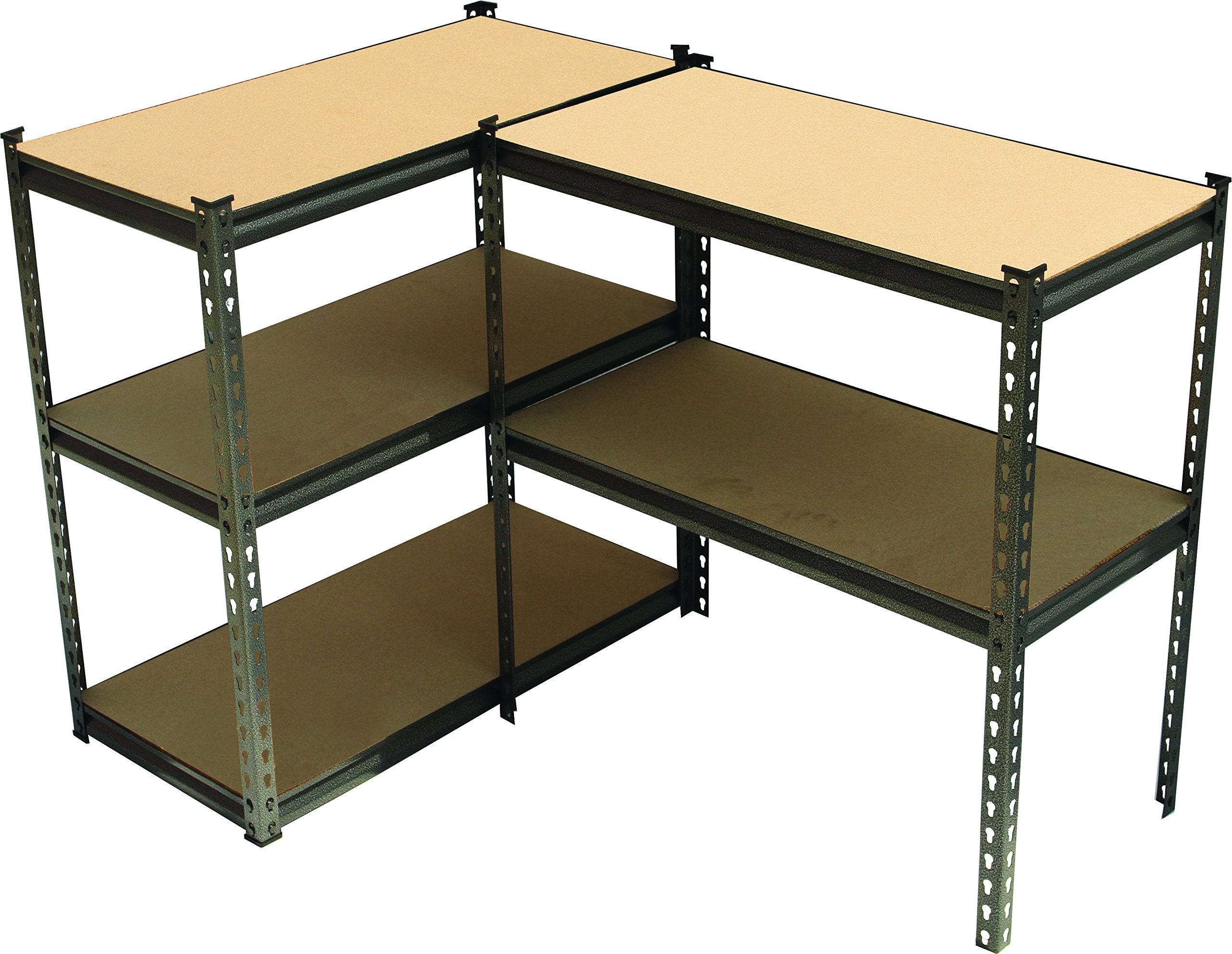 5-Tier Heavy Duty Steel Storage Rack - Boltless Adjustable Shelving Unit (42