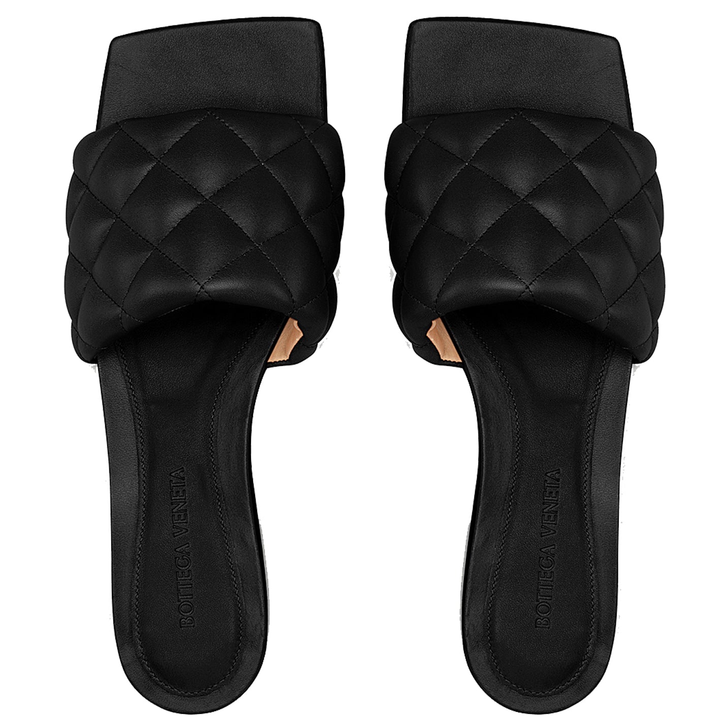 Premium Black Padded Slide Sandals with Stitched Detail - Comfortable & Stylish for Casual Wear, Beach, and Poolside Relaxation
