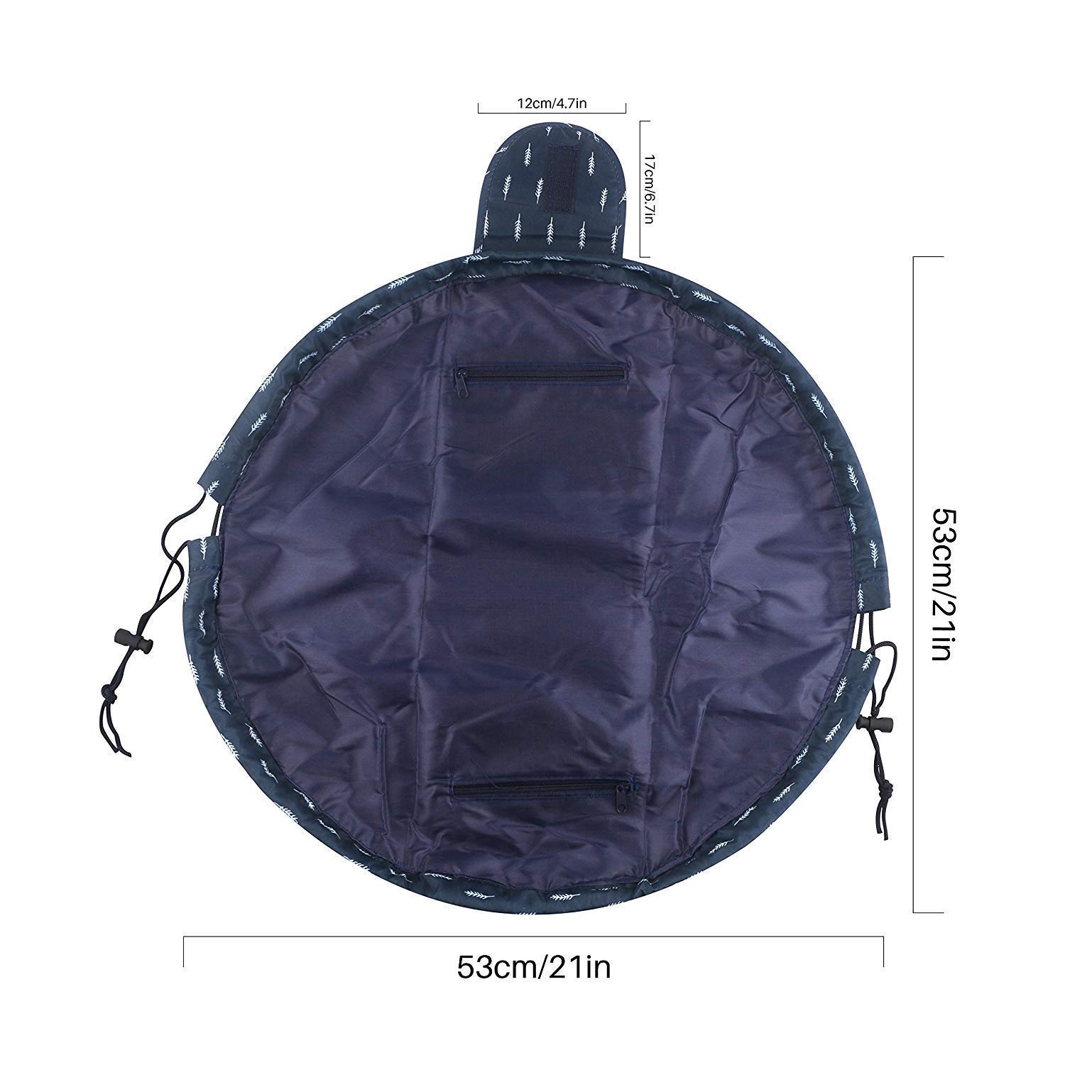 Waterproof Travel Toiletry Bag with Drawstrings - Multifunctional Cosmetic Organizer for Women & Men, Portable Hanging Makeup Storage Pouch (Grey) - Perfect for Camping, Gym, Business Trips & Vacation