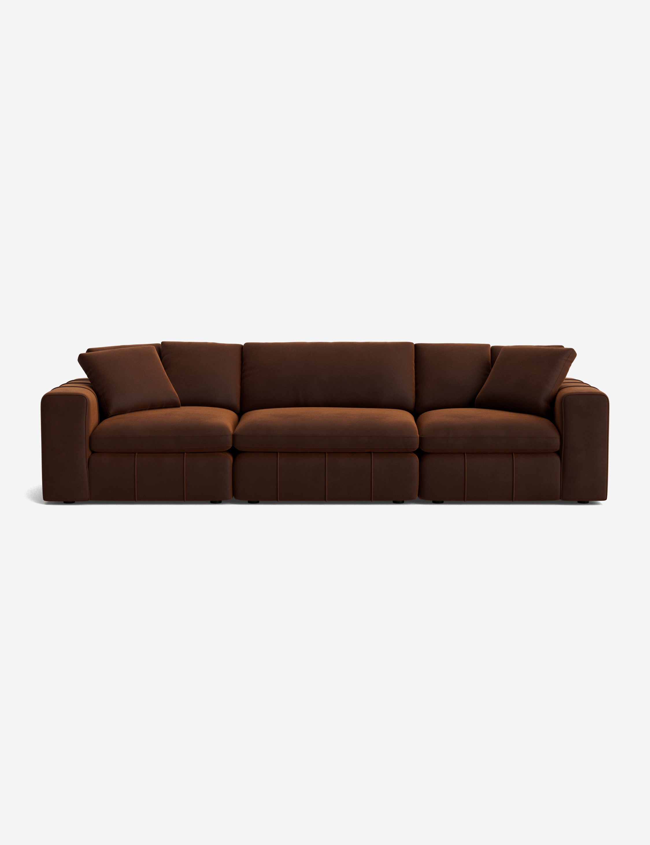 Capella Sofa - Modern Comfortable Sectional Couch for Living Room, Lounge & Family Room - Soft Fabric Upholstery, Sturdy Frame - Perfect for Relaxing, Entertaining & Movie Nights