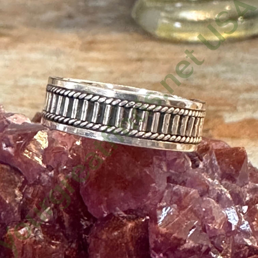 Sterling Silver Reeded Band Ring for Women - Size 12 | Elegant Stackable Wedding Band, Anniversary Gift for Her | Perfect for Everyday Wear & Special Occasions