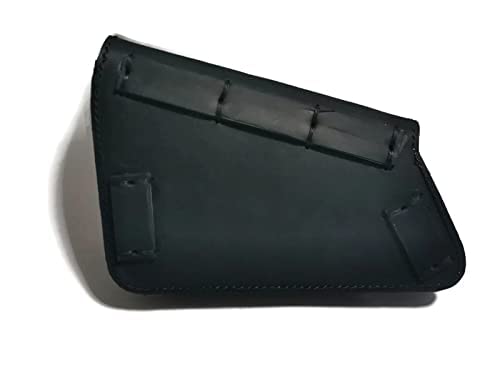 **Genuine Leather Saddle Bag & Cup Holder for Honda Rebel CMX 300 500 - Black Side Frame Cover & Fairing Accessory - Perfect for Motorcycle Rides & Commuting**