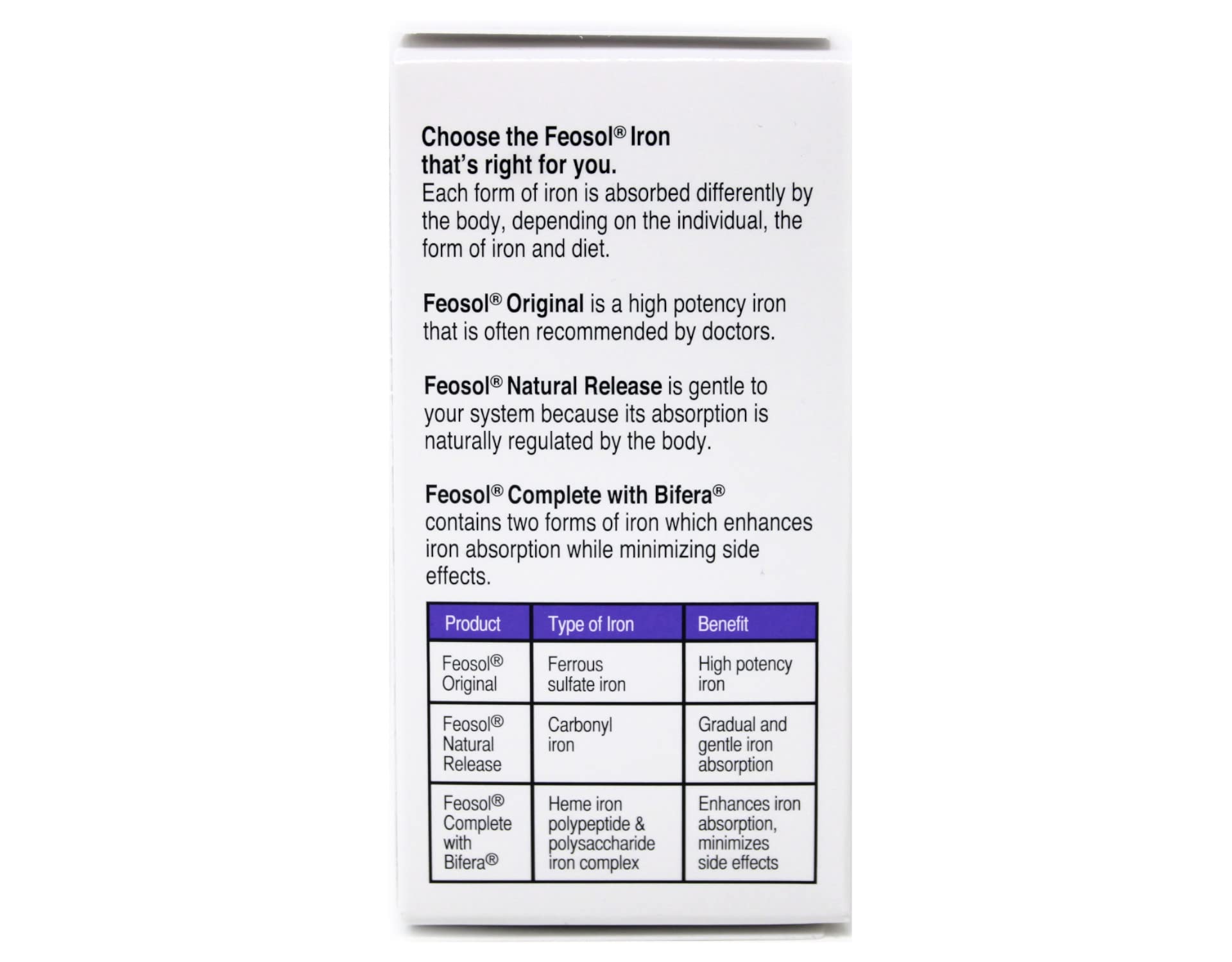 Feosol Bifera Iron Caplets Complete - 30 Count (Pack of 9) - Iron Supplement for Energy & Vitality - Supports Healthy Blood & Immune System - Ideal for Anemia & Fatigue Relief