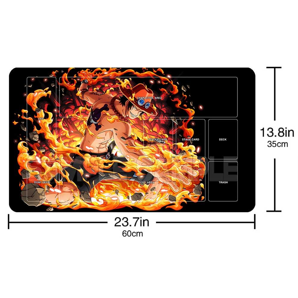 Premium OPCG Playmat for Trading Card Games - 600x350mm Non-Slip MTG/CCG/TCG Game Mat with Free Storage Bag (Ace 179) - Perfect for Magic: The Gathering, Yu-Gi-Oh!, and Pokemon Card Battles