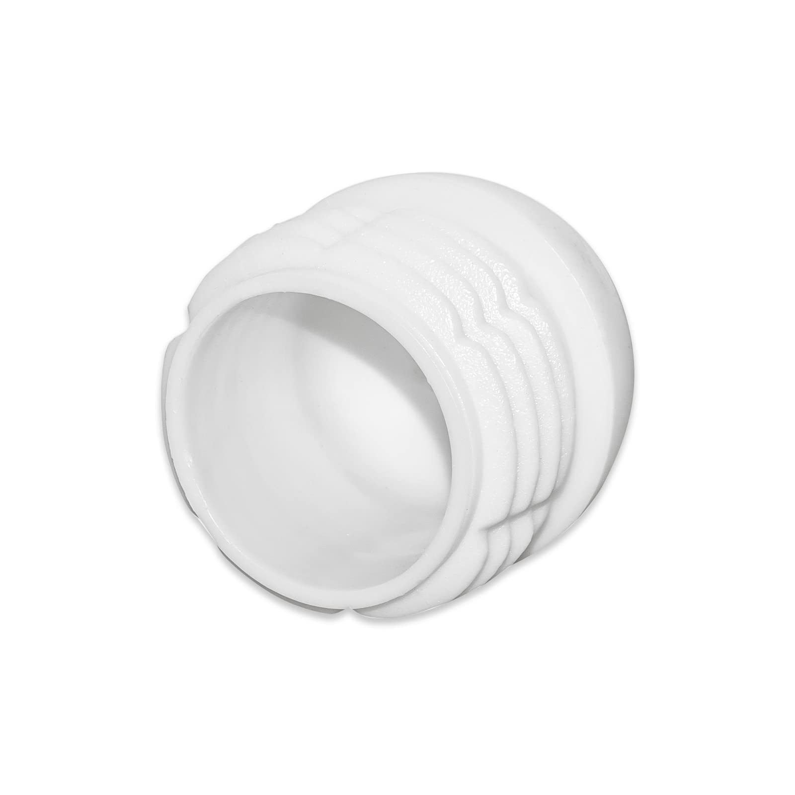 Flyshop 16-Pack White Plastic End Caps Pipe Plugs - 2 Inch (50mm) OD Round Tube Inserts Furniture Gliders for Tables and Chairs - Protect Floors and Prevent Scratches in Home, Office or Restaurant