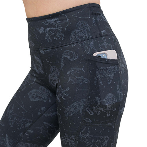 Zodiac Sign Leggings - Women's Astrology Yoga Pants for Fitness & Lounge Wear | Perfect for Yoga, Gym, and Casual Outfits