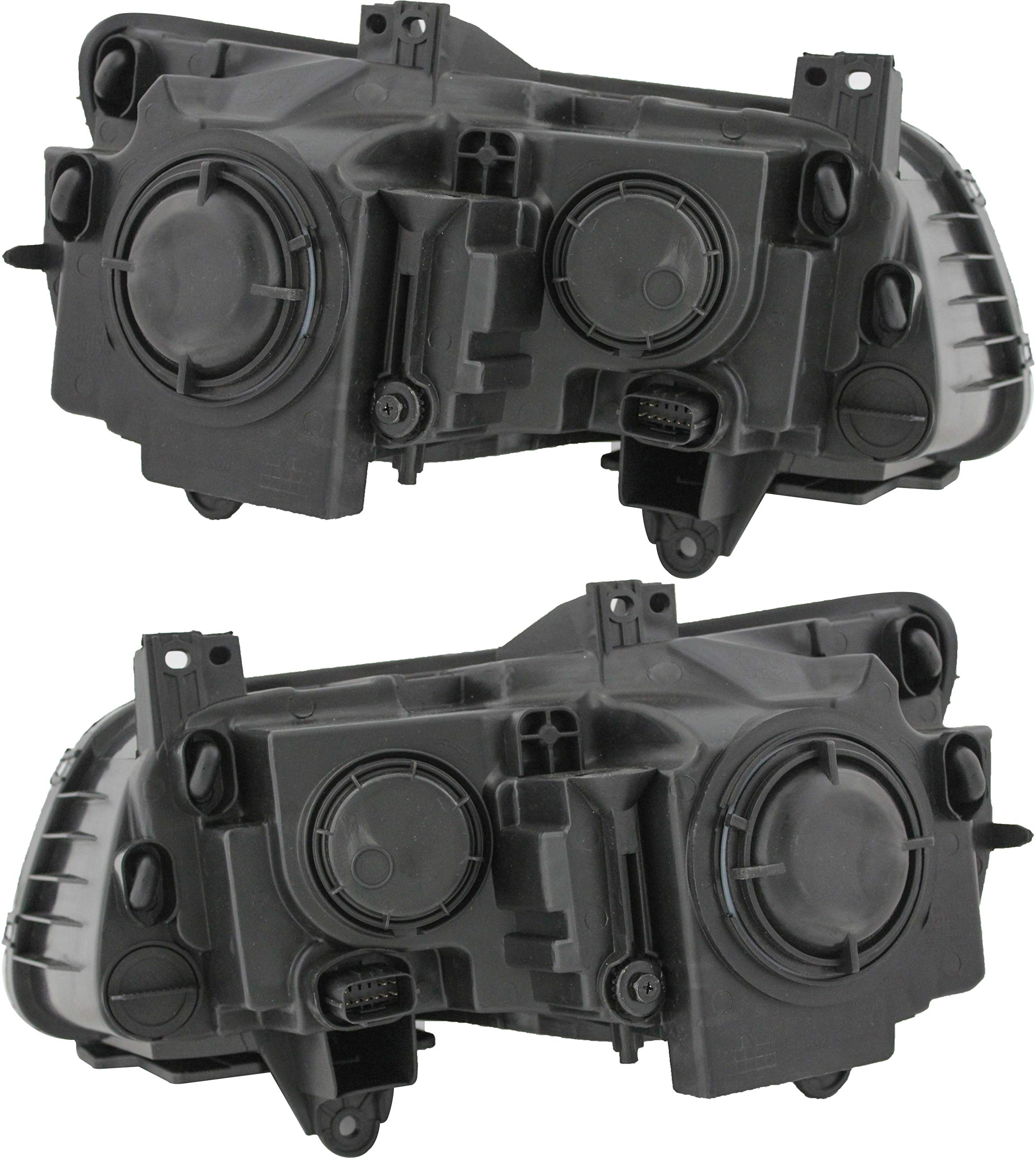 Chrysler 300 Headlights Replacement Set - Halogen Black Trim for 2012 2013 2014 Models - Driver & Passenger Side - Perfect for Night Driving & Enhanced Visibility