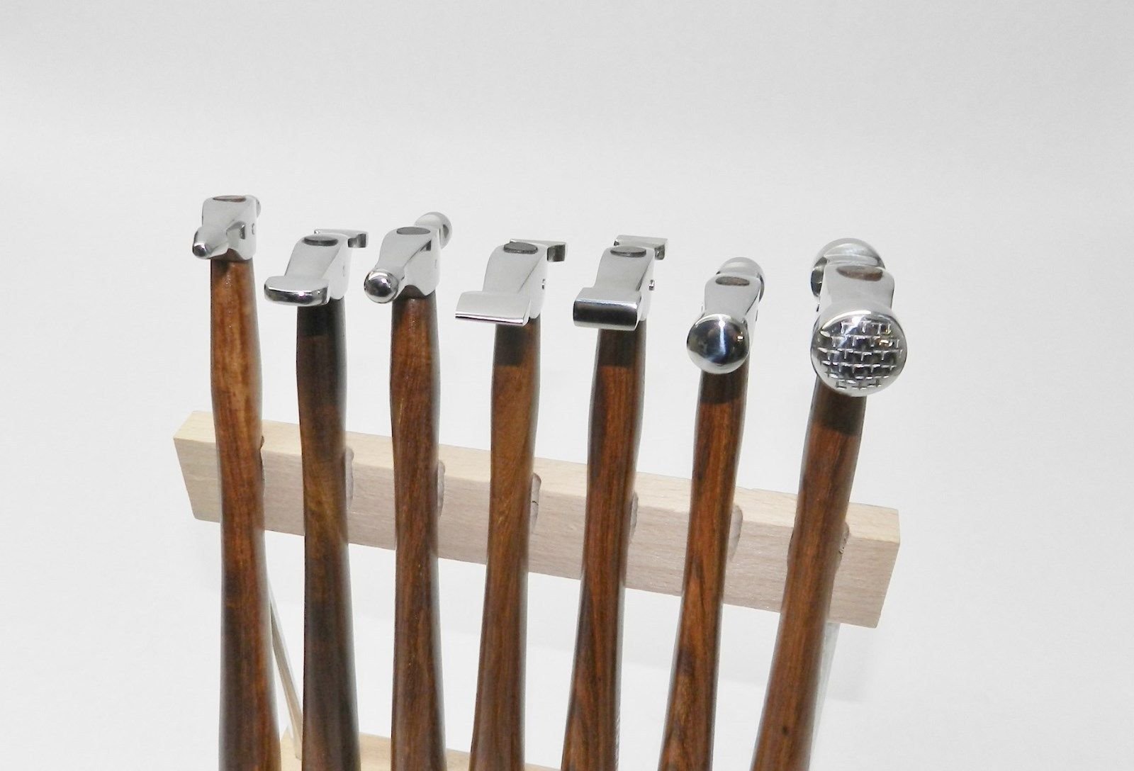 7-Piece Mini Hammer Set with Stand for Jewelry Making, Metalsmithing, Metal Forming & Shaping - Perfect for DIY Crafts, Jewelry Repair & Small Metal Projects by JTS