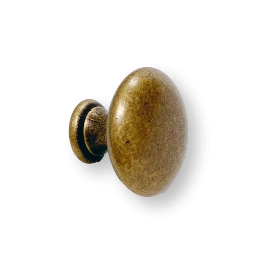 Antique Bronze Round Cabinet Knob - Vintage Style Drawer Pulls for Kitchen, Bathroom & Furniture - Ella Collection Hardware (Set of 10) - Perfect for Home Renovation & DIY Projects