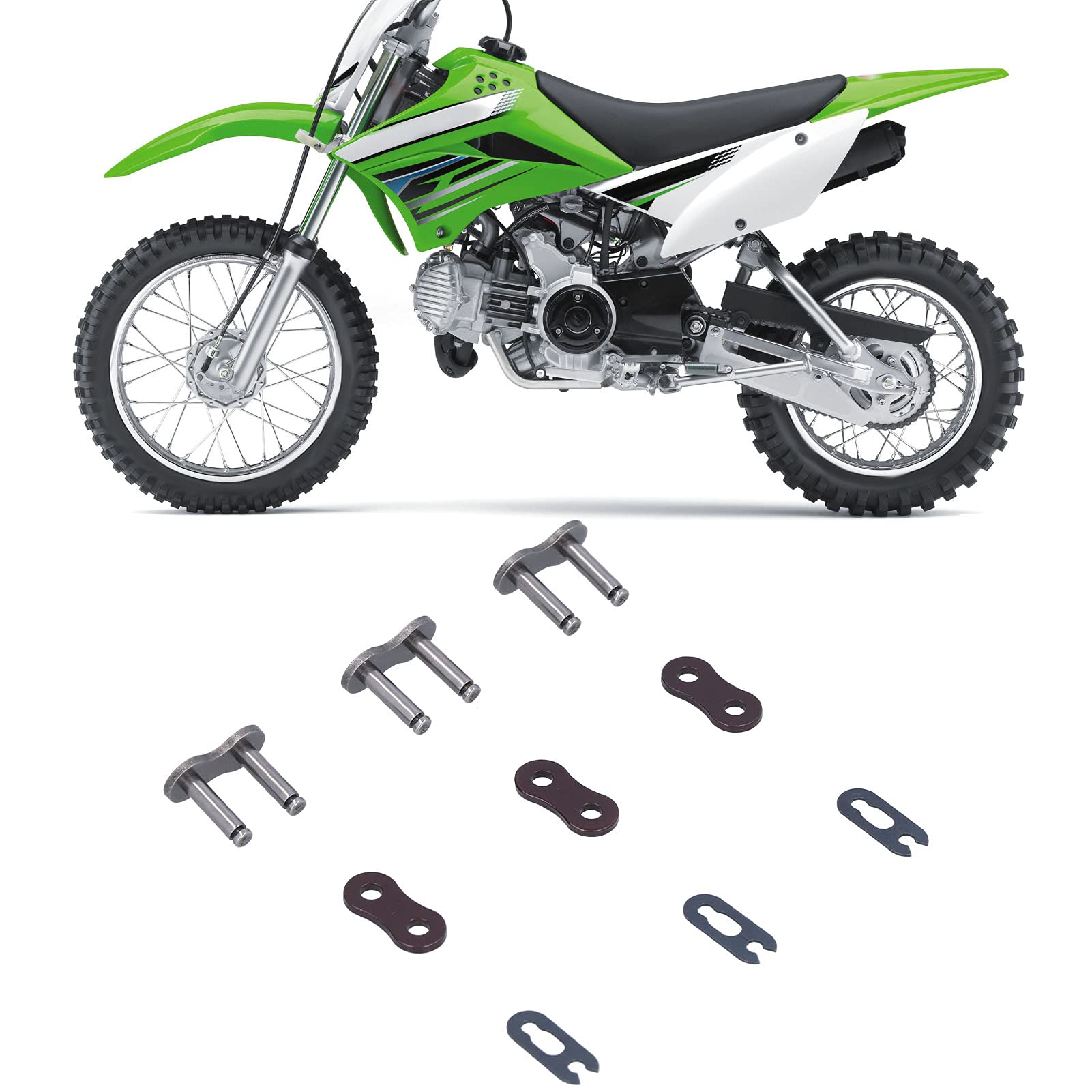 High-Quality 530H Steel Alloy Bike Chain Link for ATV Motorcycle & Dirt Bike - Durable Chain Joint for Off-Road Riding & Racing Performance