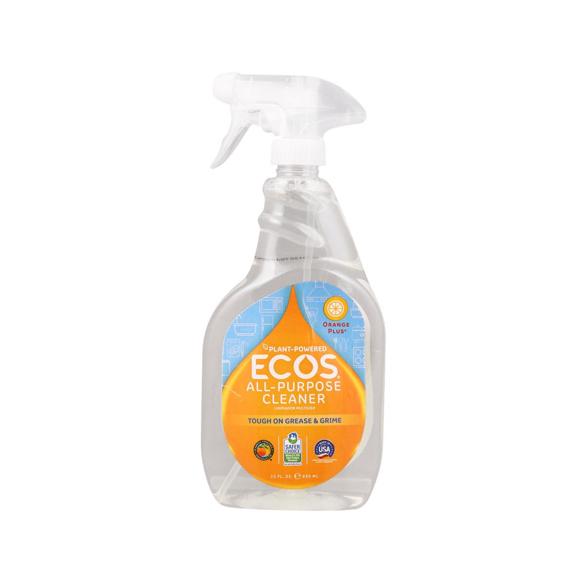 ECOS All-Purpose Cleaner - Orange Scent, 650mL | Natural, Non-Toxic, Biodegradable | Perfect for Kitchen, Bathroom & Home Cleaning