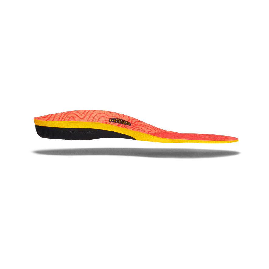 Women's High Arch Support Insoles for Outdoor Activities - K 30 Comfort Foot Cushion (Red) | Perfect for Hiking, Running & Long Walks