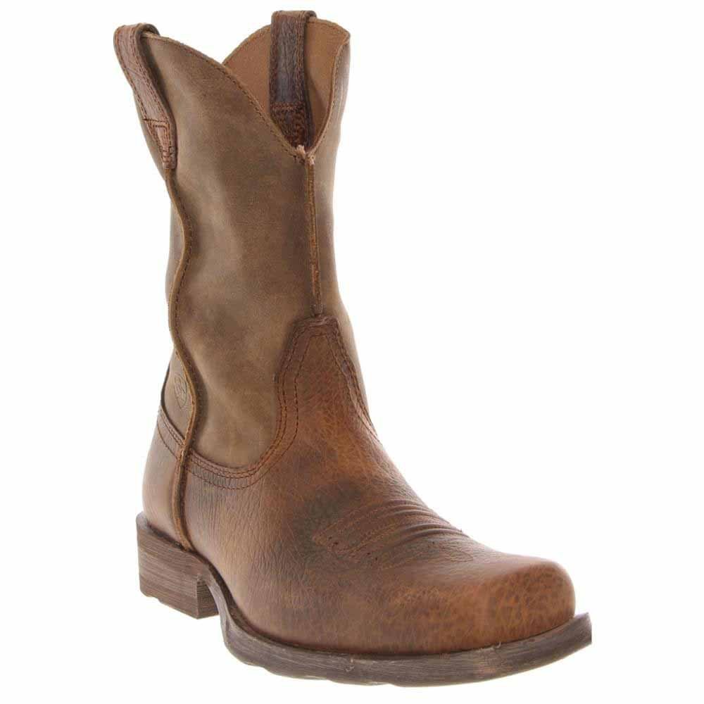 Ariat Men's Rambler Western Boot - Durable Leather Cowboy Boots for Riding & Work | Comfortable & Stylish for Ranch, Rodeo & Outdoor Activities