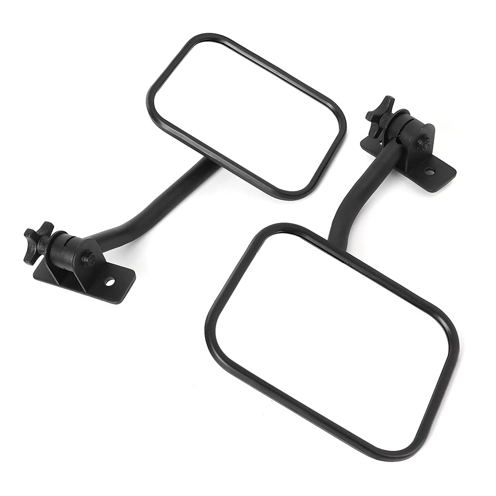Jeep Wrangler 2007-2017 Square Rearview Mirror Replacement - Side A Pillar Column Car Accessory | Backup Mirror & Safety Enhancement for Off-Road Driving & Daily Commute