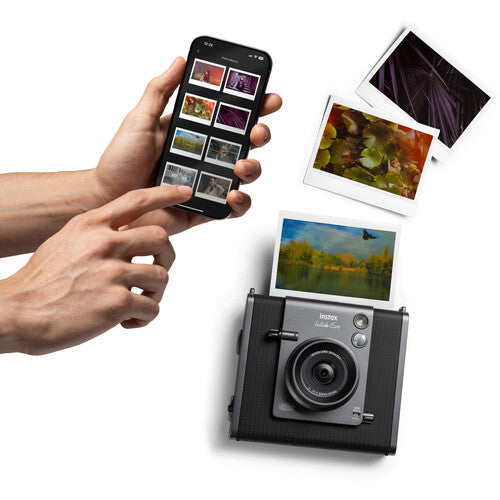 Fujifilm Instax Wide EVO Instant Camera - Black | High-Quality Instant Film Photography | Perfect for Parties, Travel & Memory Keeping