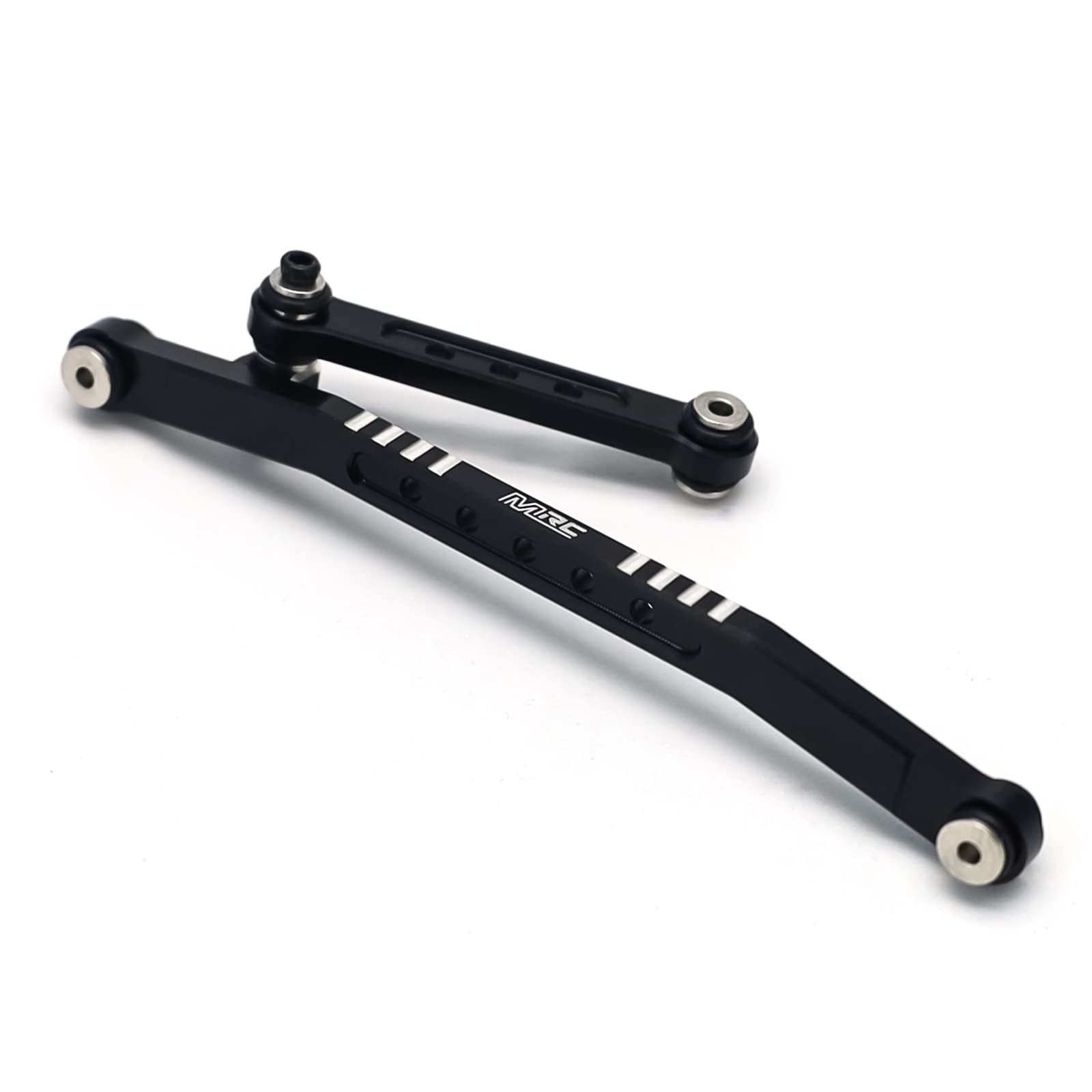 MRC SCX24 Steering Links Upgrades Set - Heavy Duty Steering Links for 1/24 RC Crawler AXIAL SCX24 AXI90081 AXI00004 - Black Aluminum Alloy Replacement Parts for Off-Road RC Car Crawling and Trail Adventures