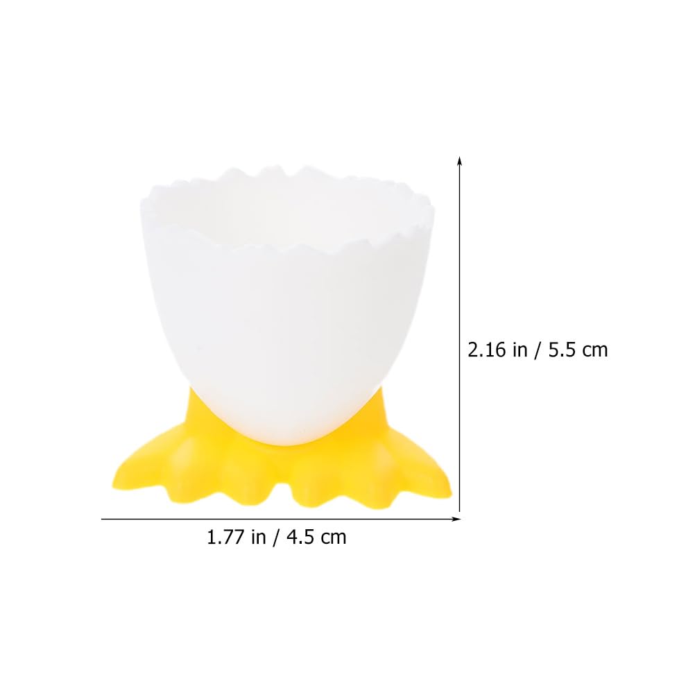 Bestoyard 12-Piece Plastic Egg Holder Set - Boiled Egg Cups, Easter Egg Display Stand, Chicken Feet Mold for Kids - Perfect for Breakfast, Party Serving & Easter Decorations