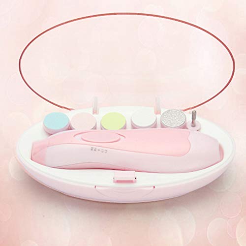 Ubersweet® One Piece Anti-Scratch Baby Electric Nail Trimmer & Polisher - Safe for Kids & Toddlers - CE Certified - Perfect for Home, Travel & Salon Use
