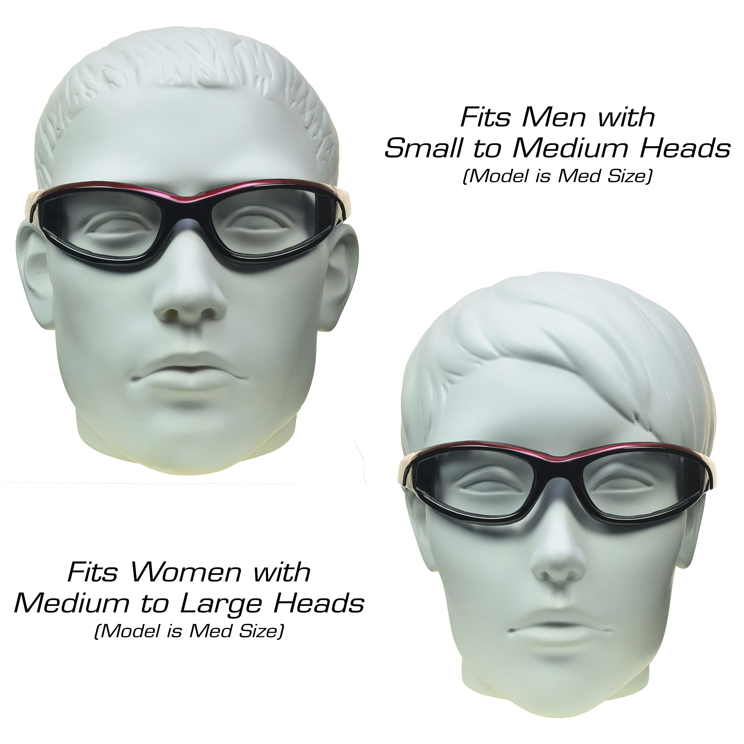 BikerShades Motorcycle Riding Sunglasses - UV Protection Safety Goggles for Men & Women - Windproof, Dustproof with Foam Padding - Perfect for Harley, Cruiser & Off-Road Biking