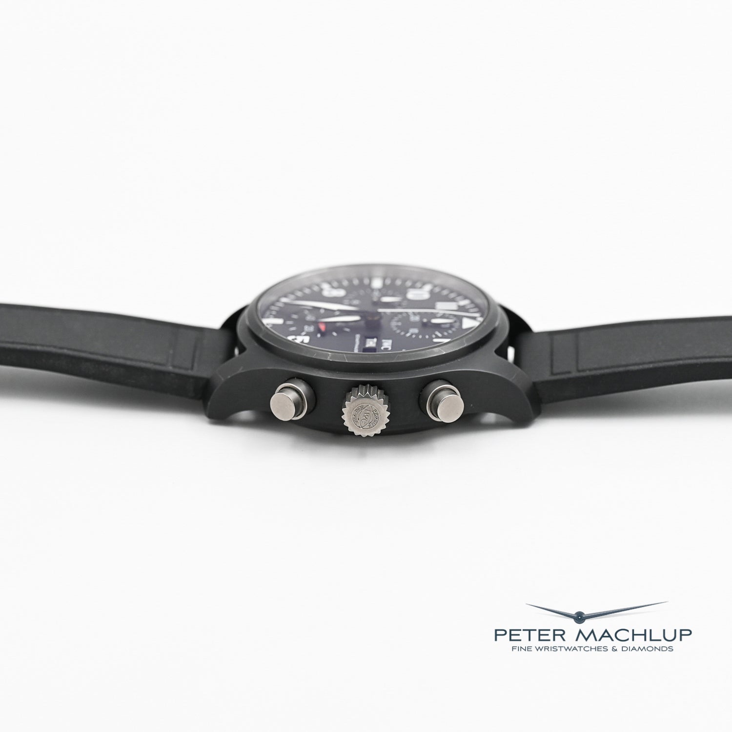 IWC Pilot Top Gun Chronograph 2023 - Luxury Swiss Men's Watch with Black Ceramic Case & Automatic Movement | Perfect for Aviation Enthusiasts, Business Professionals & Collectors