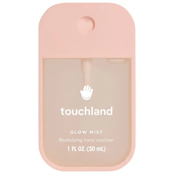 Touchland Rosewater Glow Mist Hand Sanitizer - Revitalizing & Hydrating for Soft Skin | Perfect for Travel, Office & On-the-Go Use