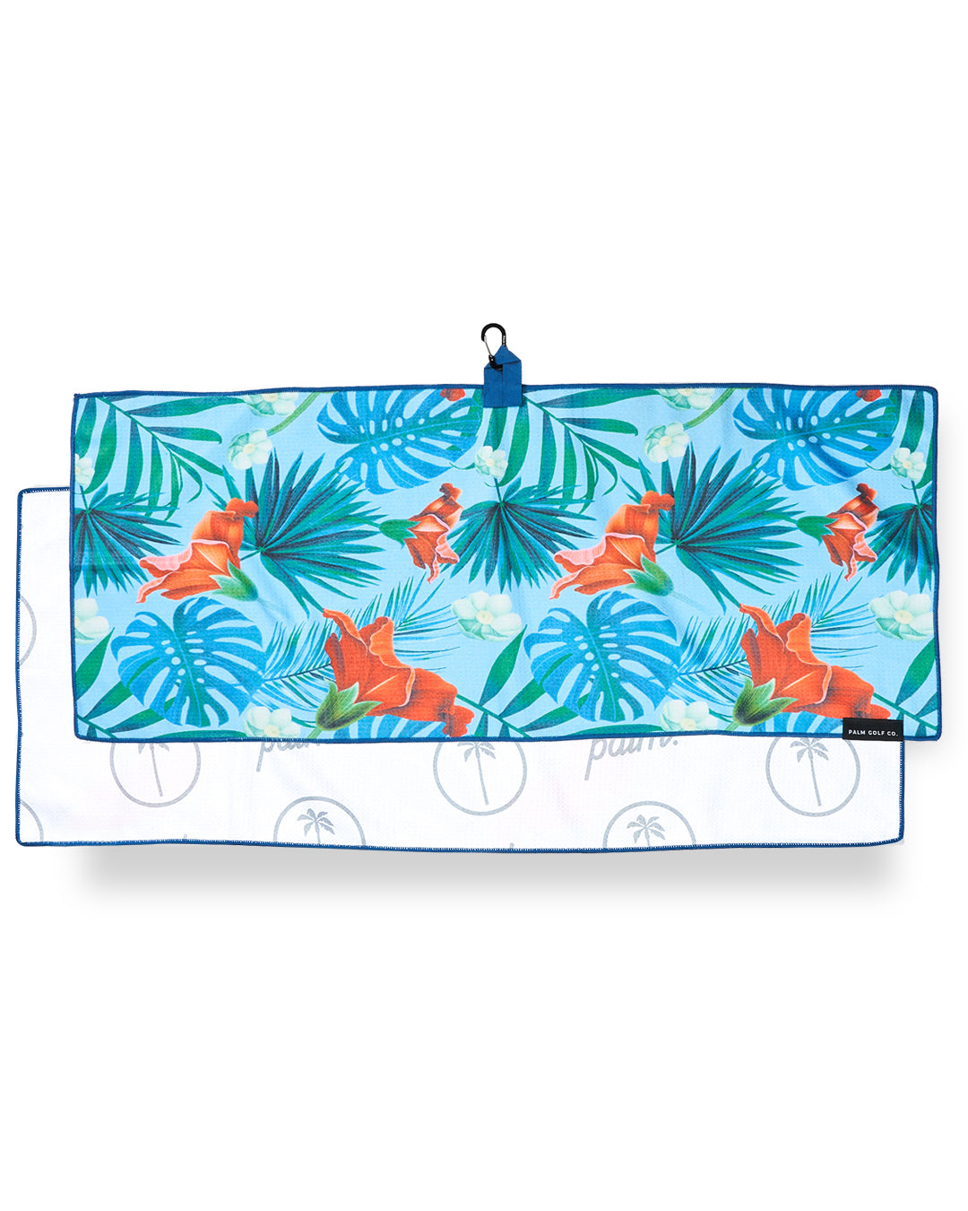 Palm Golf Co. Premium Golf Towel for Golfers - Absorbent Microfiber Barrels & Birdies Design - Perfect for Golf Courses, Driving Range and Sports Gyms