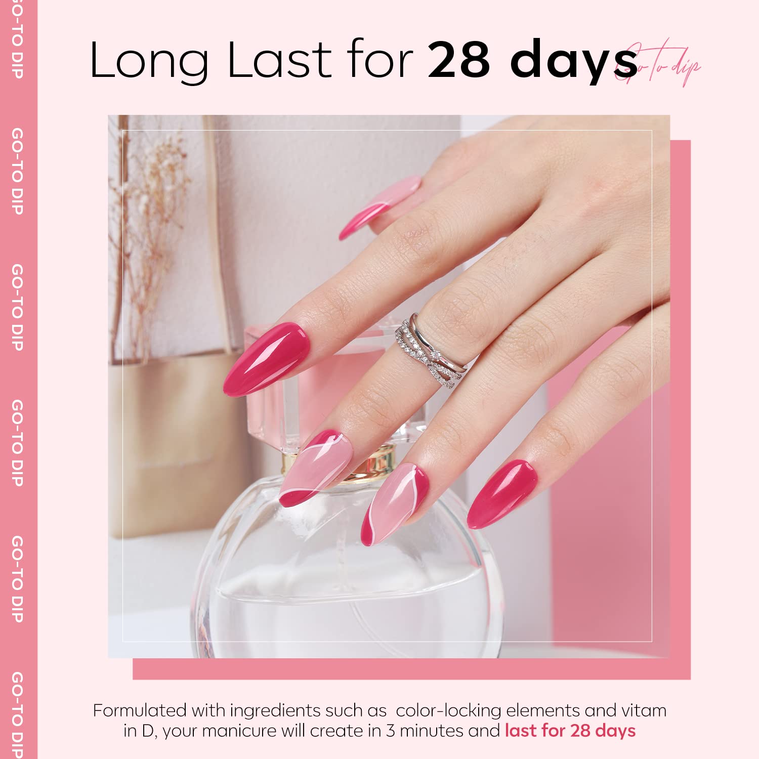 Modelones Dip Powder Nail Kit Starter Set - Professional DIY Nail Manicure Kit with 6 Colors, Base & Top Coat, Glue, Tools - Perfect for Home Salon, Nail Art Beginners & Professional Use