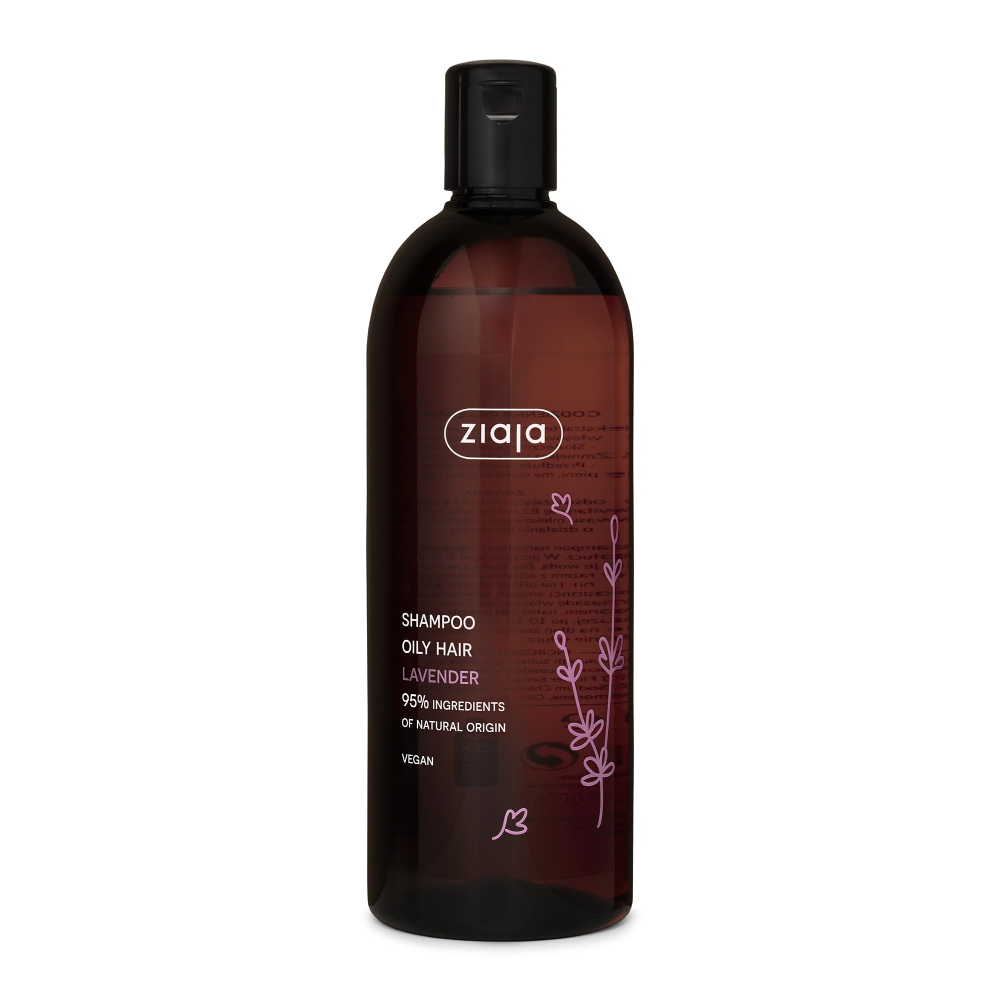 Ziaja Natural Lavender Shampoo for Dry Hair - Sulfate Free & Moisturizing - Perfect for Daily Hair Care & Relaxing Aromatherapy